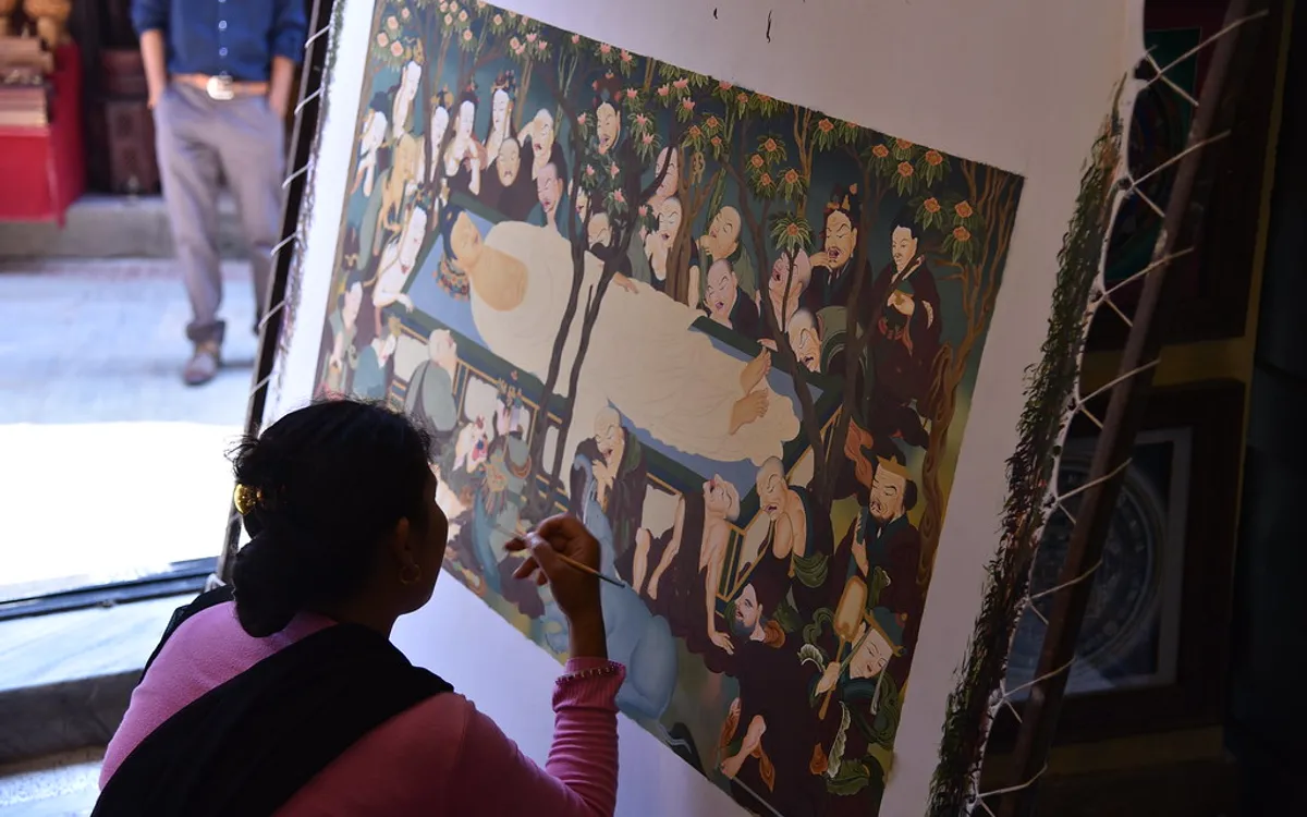 Thangka Painting Workshop in Dharamshala