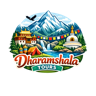 Dharamshala Tours — illustrated mountain badge logo